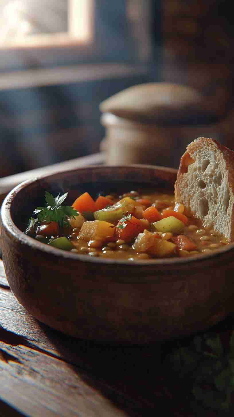 Slow Cooker Hearty Vegetable and Lentil Stew Slow Cooker Hearty Vegetable and Lentil Stew