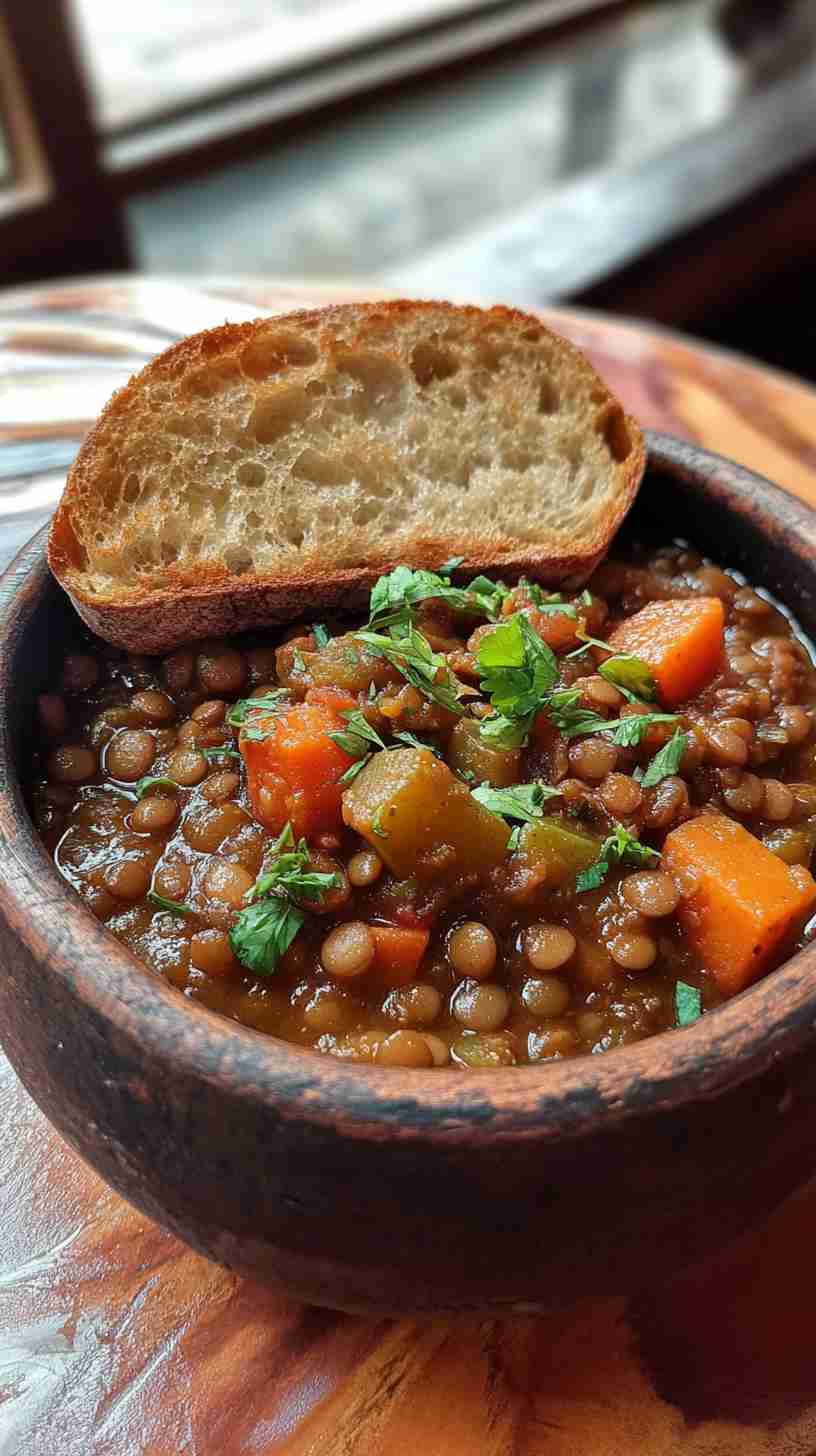 Slow Cooker Hearty Vegetable and Lentil Stew Slow Cooker Hearty Vegetable and Lentil Stew