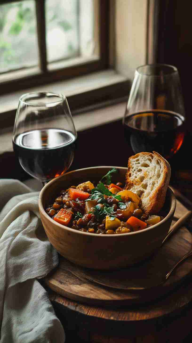 Slow Cooker Hearty Vegetable and Lentil Stew Slow Cooker Hearty Vegetable and Lentil Stew