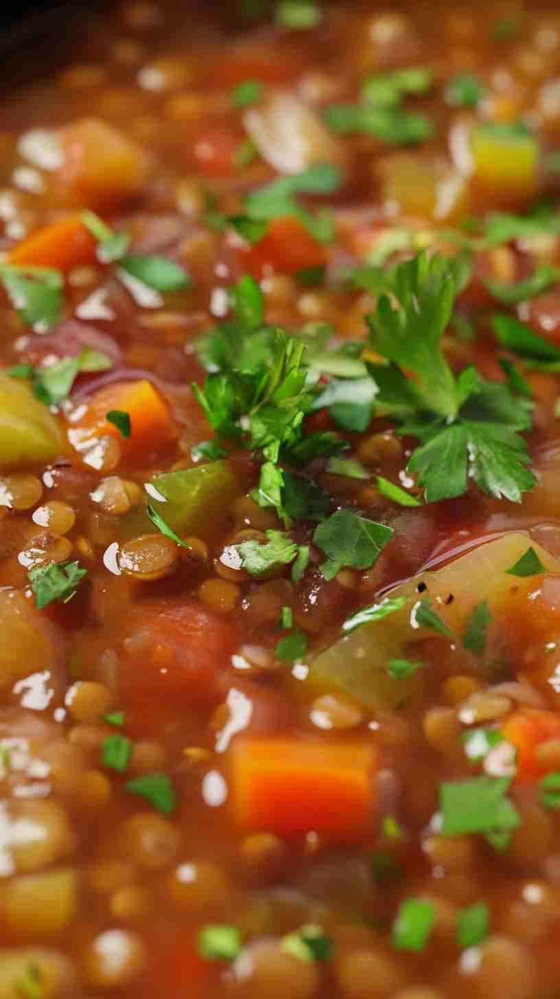 Slow Cooker Hearty Vegetable and Lentil Stew Slow Cooker Hearty Vegetable and Lentil Stew