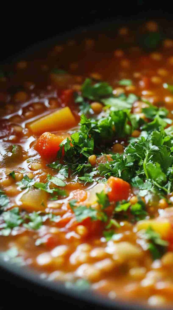 Slow Cooker Hearty Vegetable and Lentil Stew Slow Cooker Hearty Vegetable and Lentil Stew
