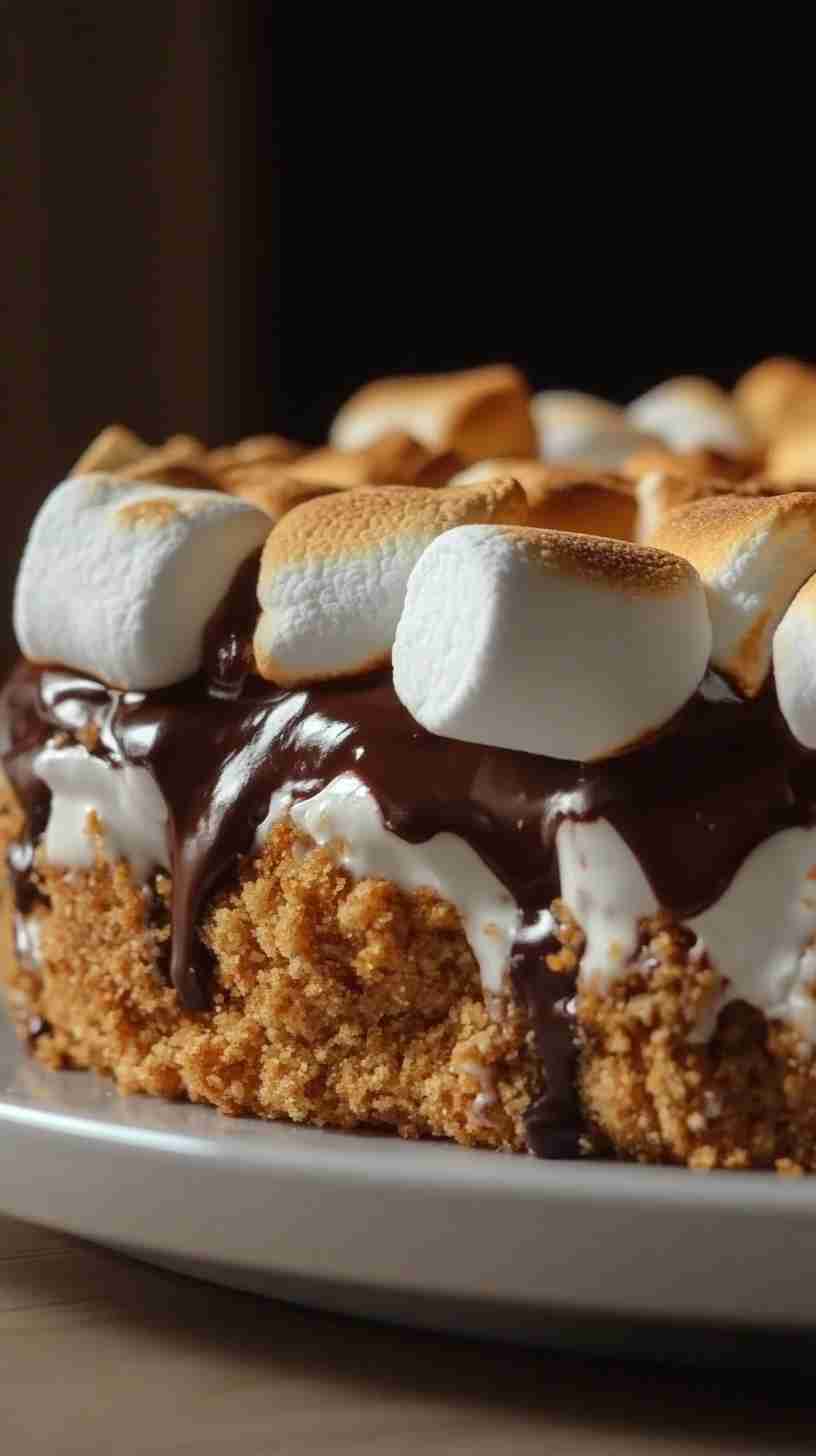 S'mores Cake in the Slow Cooker in Slow Cooker S'mores Cake in the Slow Cooker in Slow Cooker