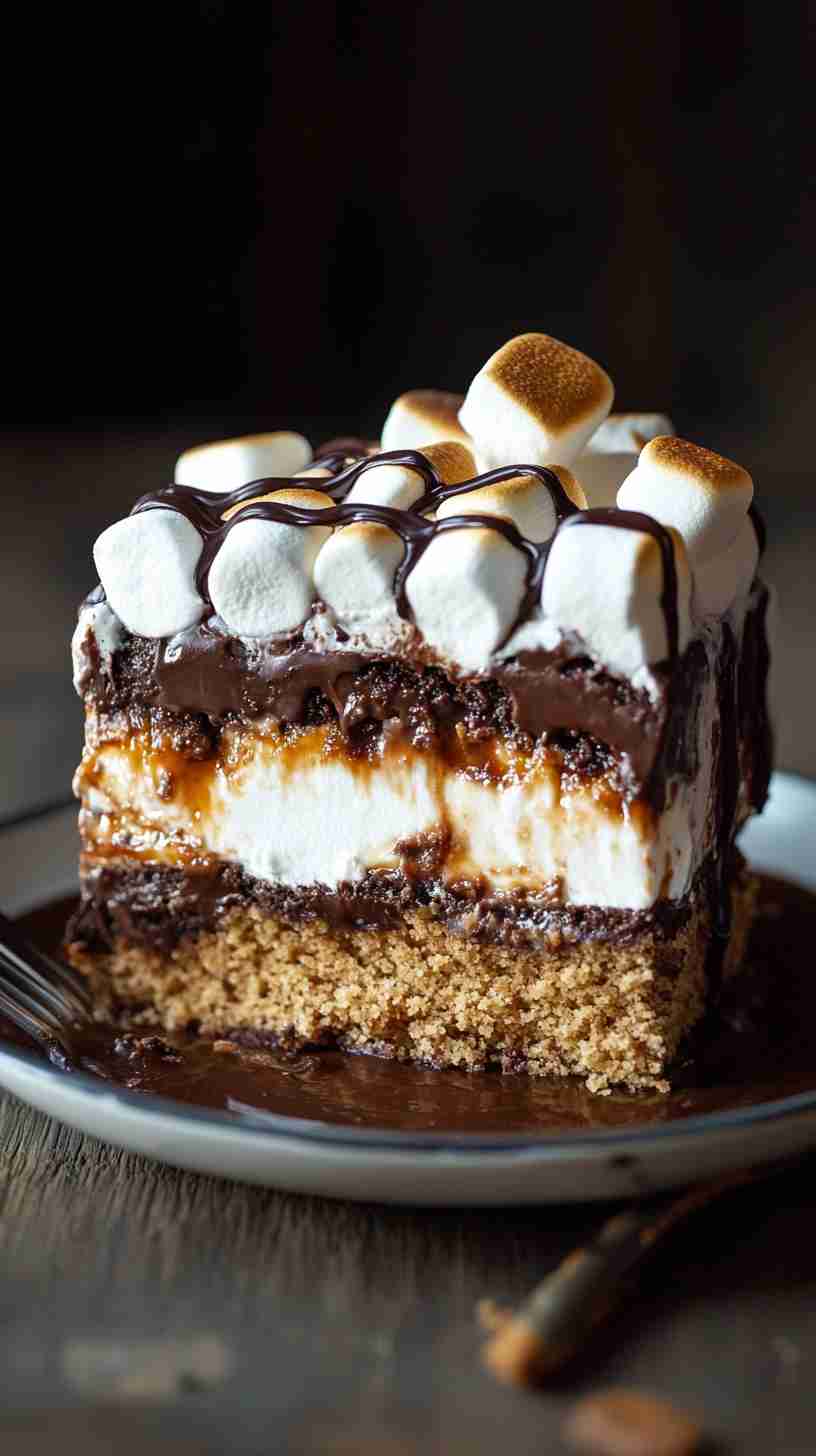S'mores Cake in the Slow Cooker in Slow Cooker S'mores Cake in the Slow Cooker in Slow Cooker