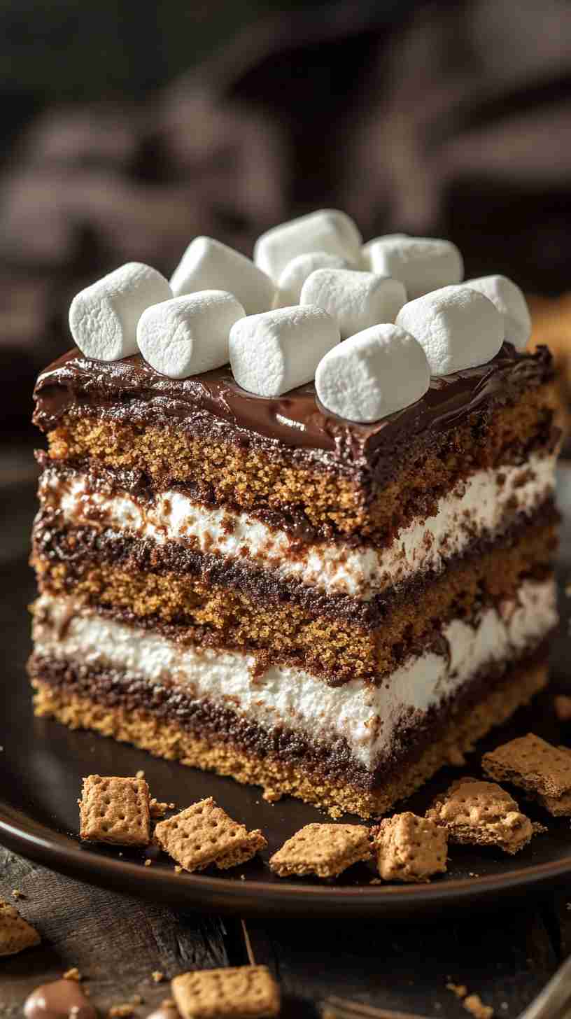 S'mores Cake in the Slow Cooker in Slow Cooker S'mores Cake in the Slow Cooker in Slow Cooker