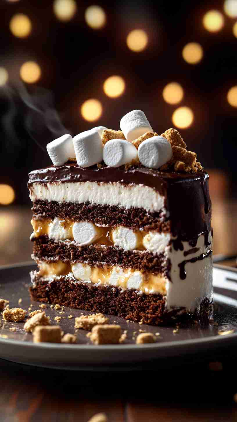 S'mores Cake in the Slow Cooker in Slow Cooker S'mores Cake in the Slow Cooker in Slow Cooker