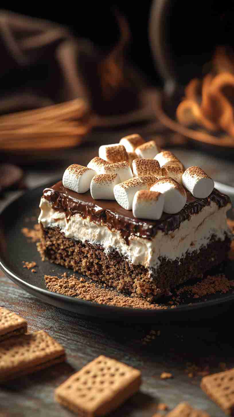 S'mores Cake in the Slow Cooker in Slow Cooker S'mores Cake in the Slow Cooker in Slow Cooker