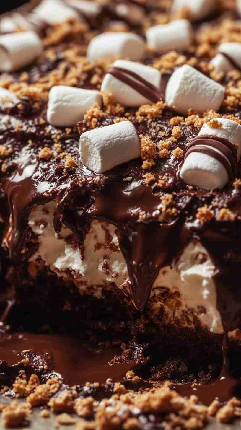 S'mores Cake in the Slow Cooker in Slow Cooker S'mores Cake in the Slow Cooker in Slow Cooker
