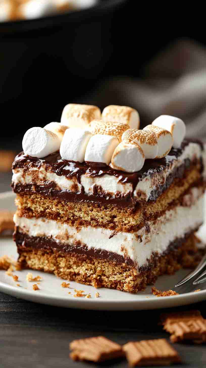 S'mores Cake in the Slow Cooker in Slow Cooker S'mores Cake in the Slow Cooker in Slow Cooker