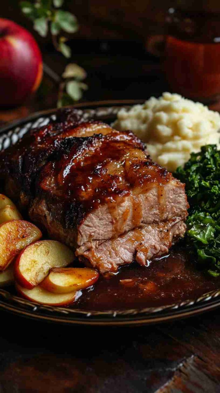 Spicy Apple Cider Pork Roast in Slow Cooker Spicy Apple Cider Pork Roast in Slow Cooker
