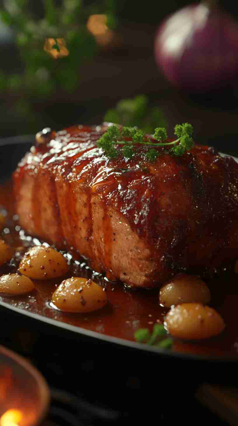 Spicy Apple Cider Pork Roast in Slow Cooker Spicy Apple Cider Pork Roast in Slow Cooker