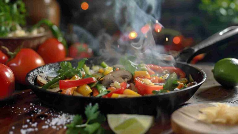 Mushroom, Onion, and Pepper Fajitas