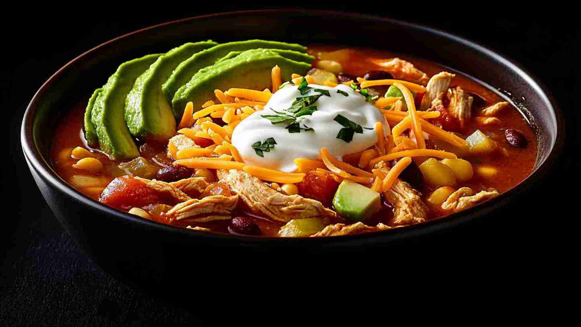 Chicken Taco Soup in a Slow Cooker