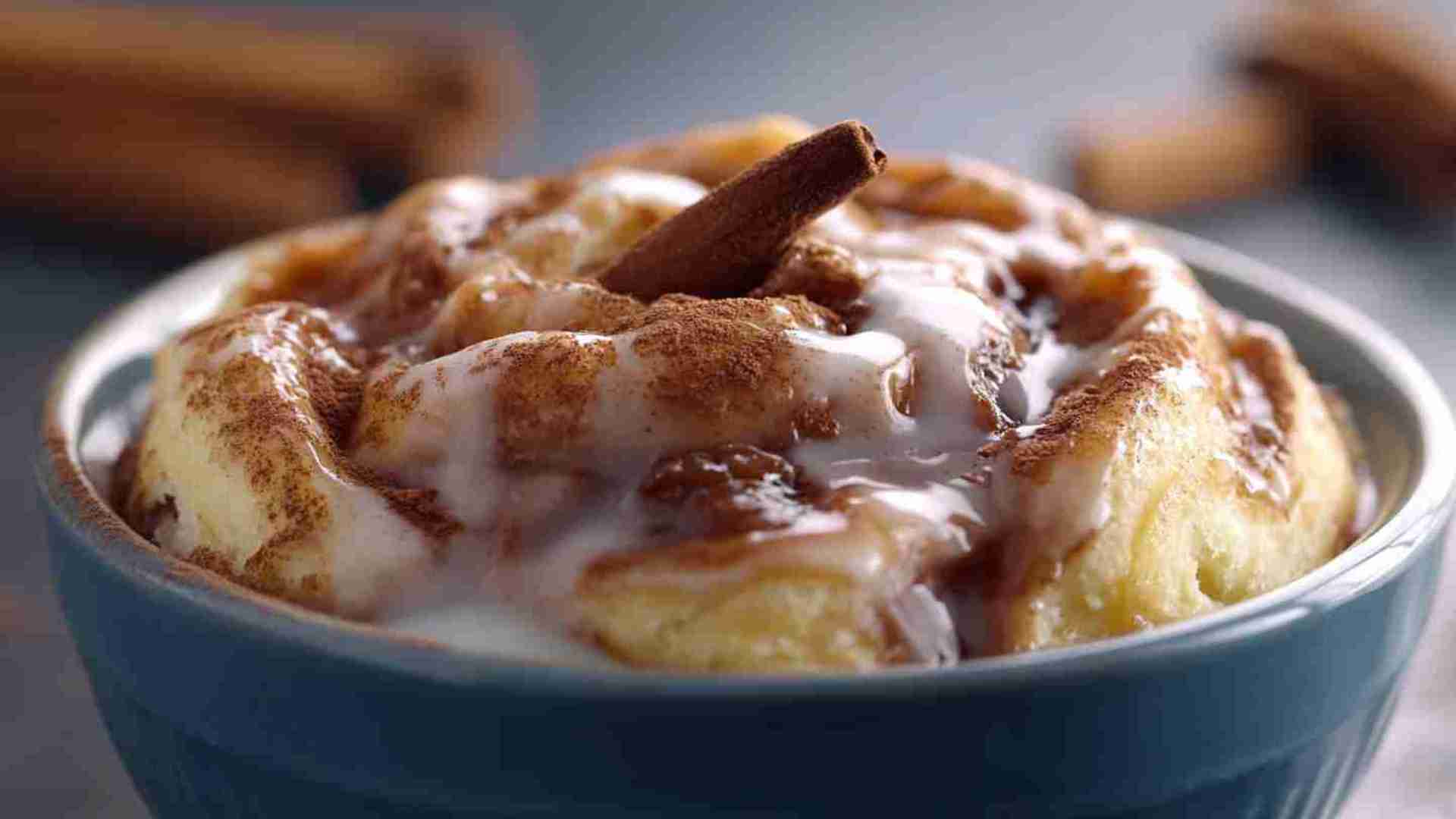 Cinnamon Roll Pudding Cake in a Slow Cooker