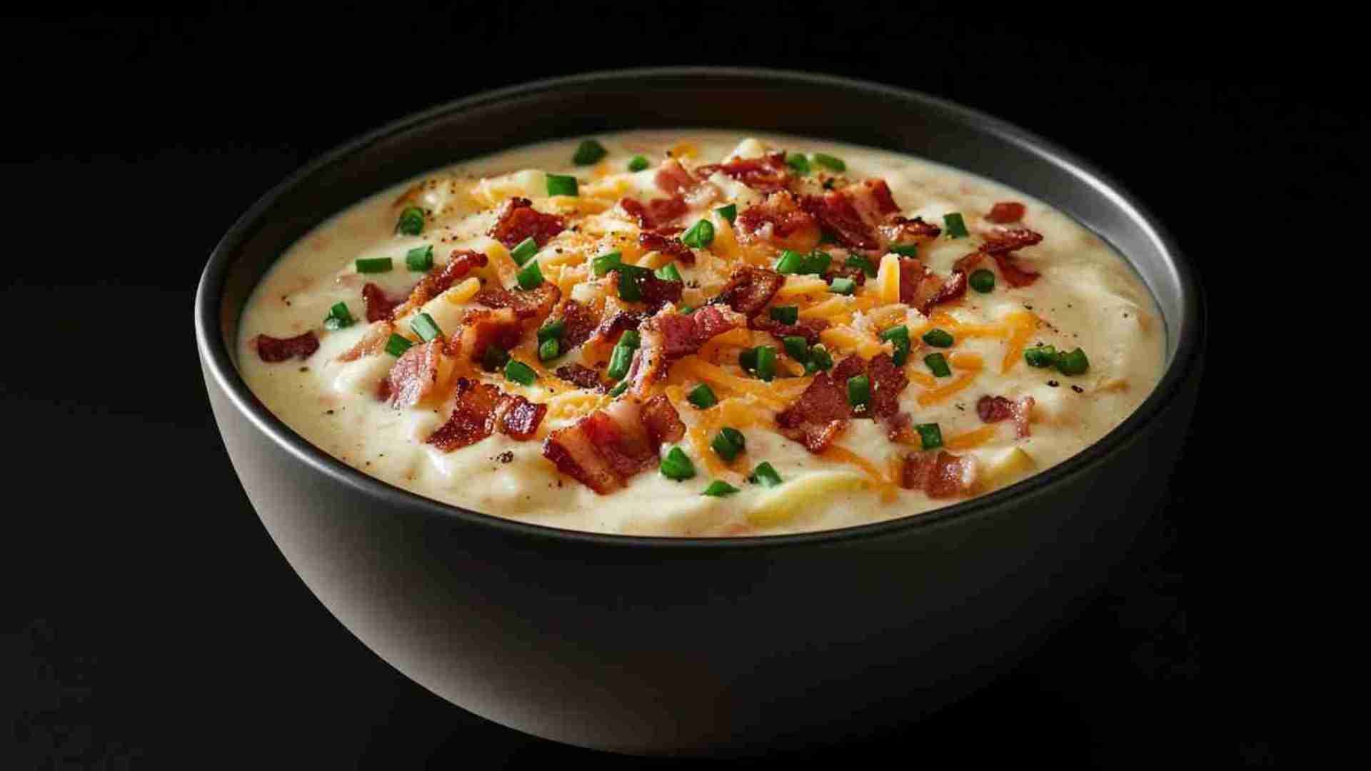 Slow Cooker Creamy Potato Soup with Bacon
