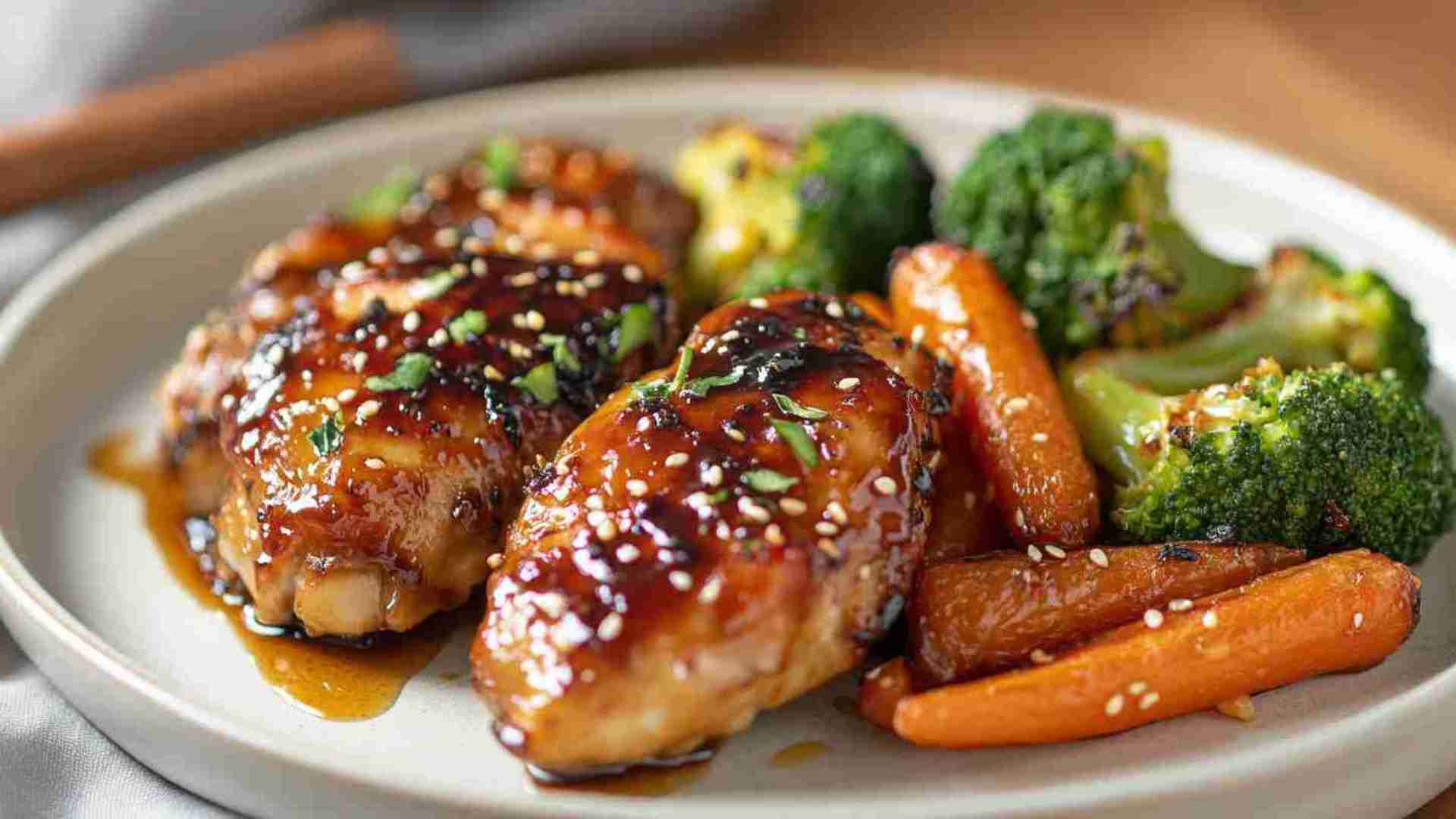 Honey Garlic Chicken and Veggies in Slow Cooker