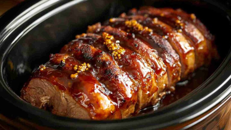 Honey Mustard Pork Roast Delight in Slow Cooker