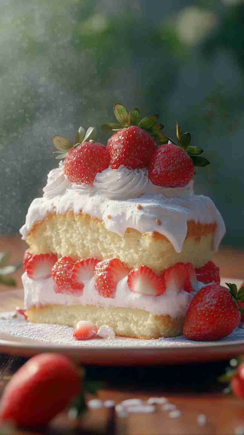 Strawberry Shortcake Slow Cooker Cake in Slow Cooker Strawberry Shortcake Slow Cooker Cake in Slow Cooker