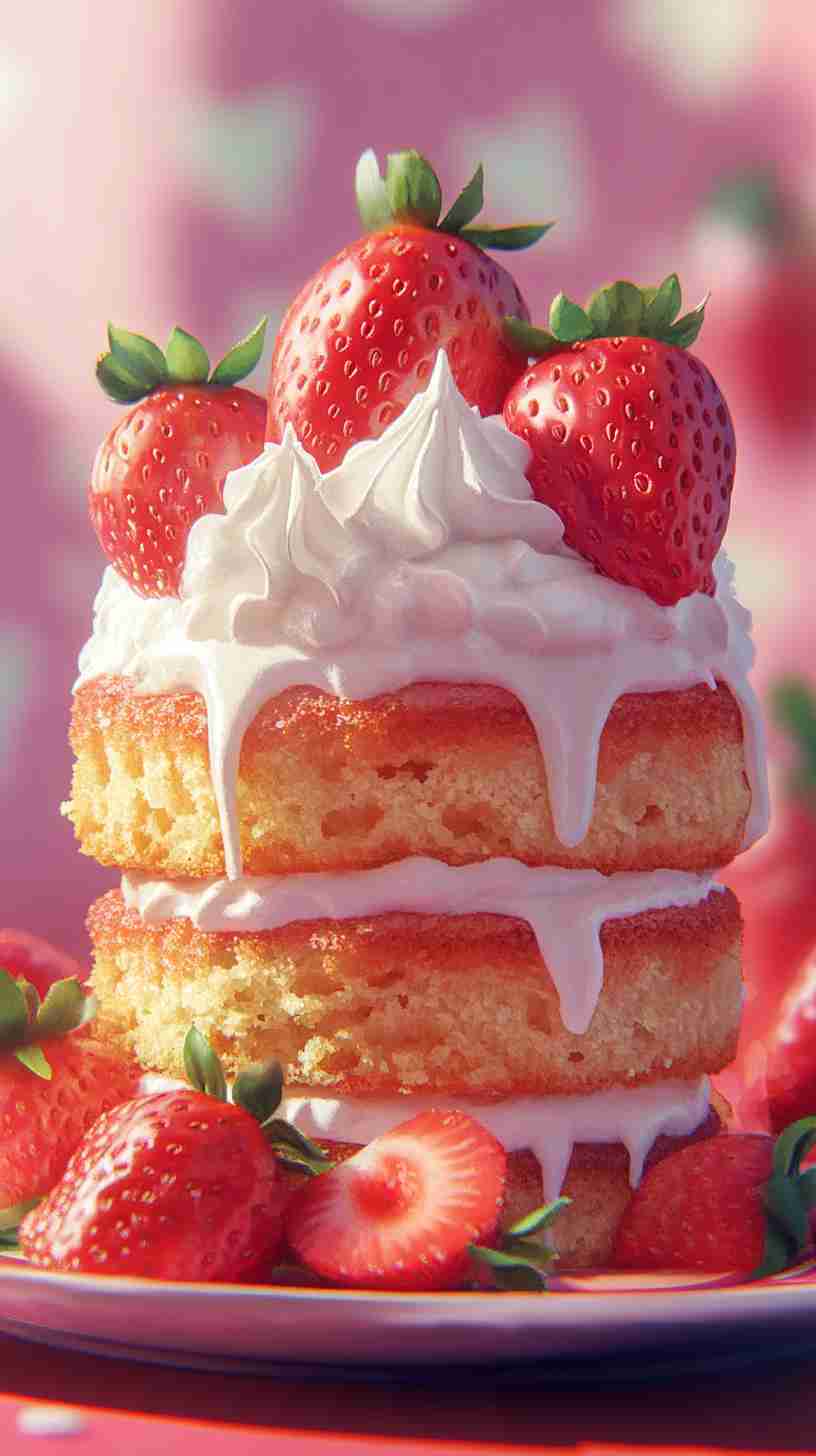 Strawberry Shortcake Slow Cooker Cake in Slow Cooker Strawberry Shortcake Slow Cooker Cake in Slow Cooker