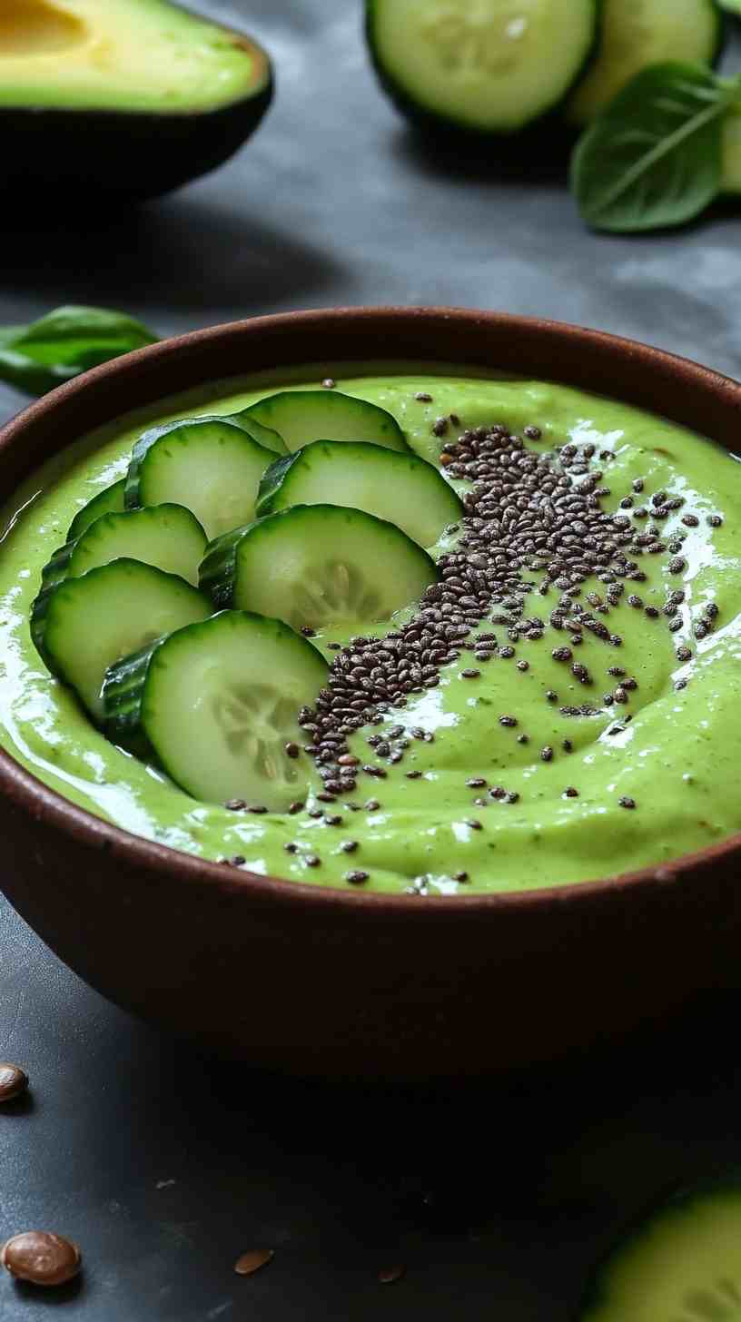 Avocado Mint Magic Smoothie Bowl Avocado Mint Magic Smoothie Bowl