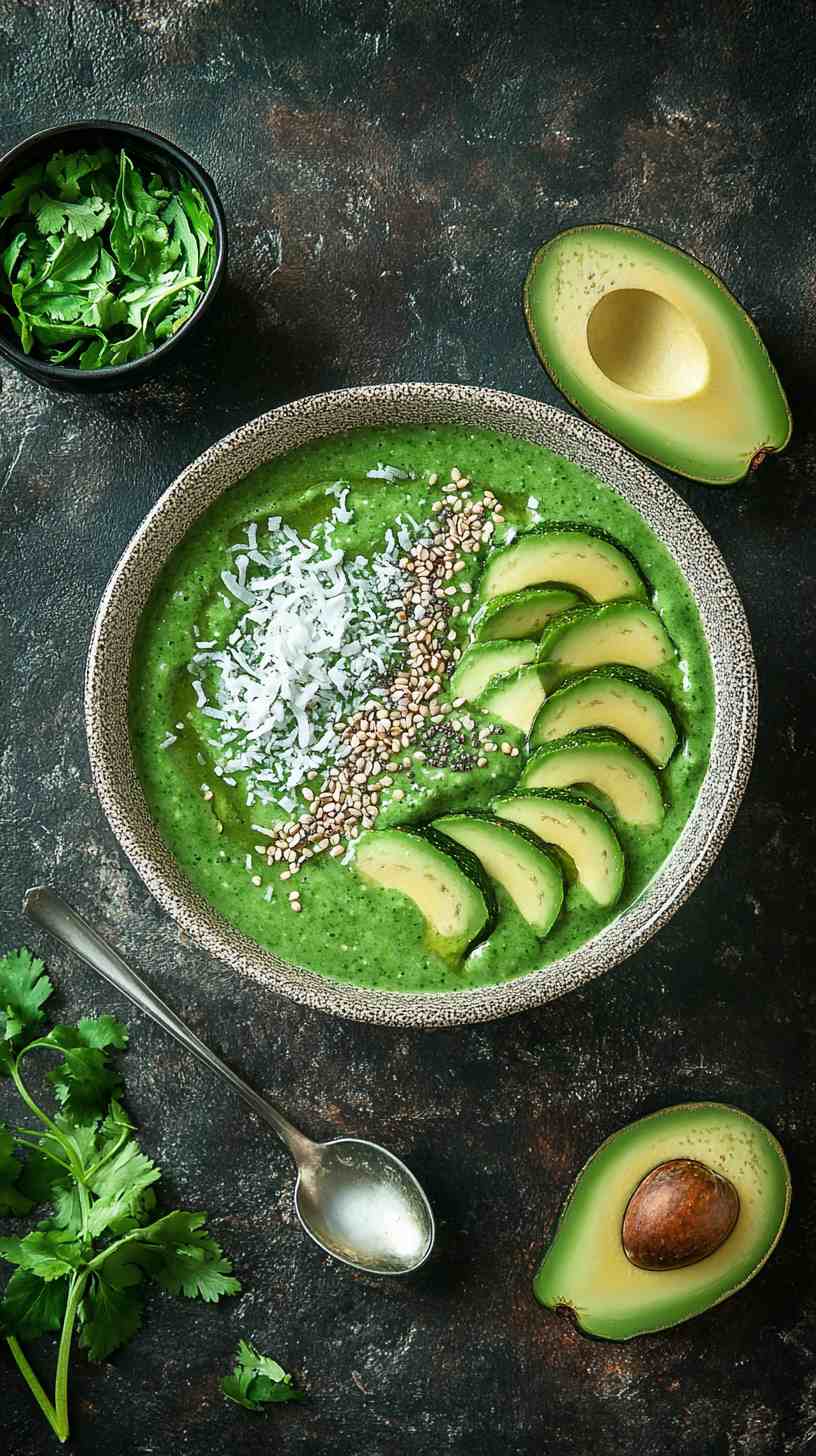 Avocado Mint Magic Smoothie Bowl Avocado Mint Magic Smoothie Bowl