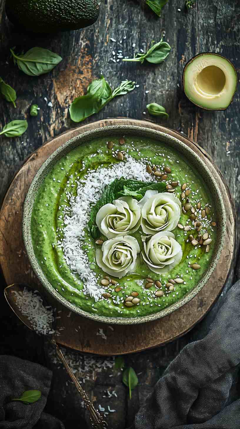 Avocado Mint Magic Smoothie Bowl Avocado Mint Magic Smoothie Bowl