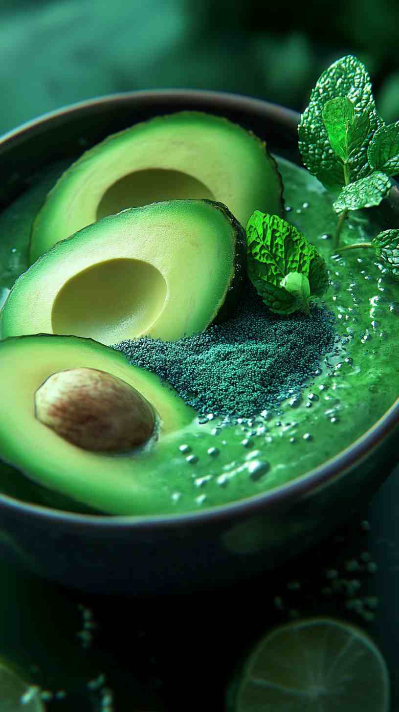 Avocado Mint Magic Smoothie Bowl Avocado Mint Magic Smoothie Bowl