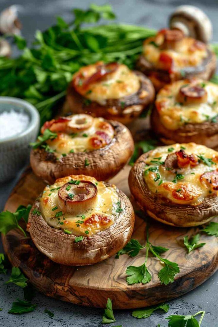 Bacon-Wrapped Stuffed Mushrooms