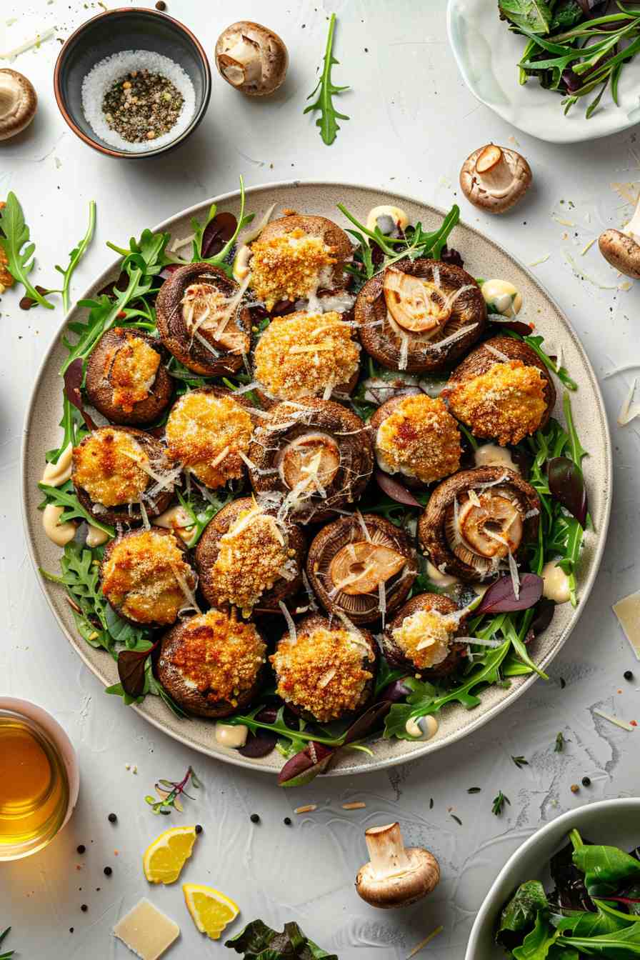 Baked Parmesan Mushrooms Baked Parmesan Mushrooms