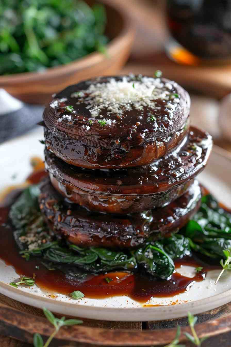 Balsamic Glazed Portobellos Balsamic Glazed Portobellos