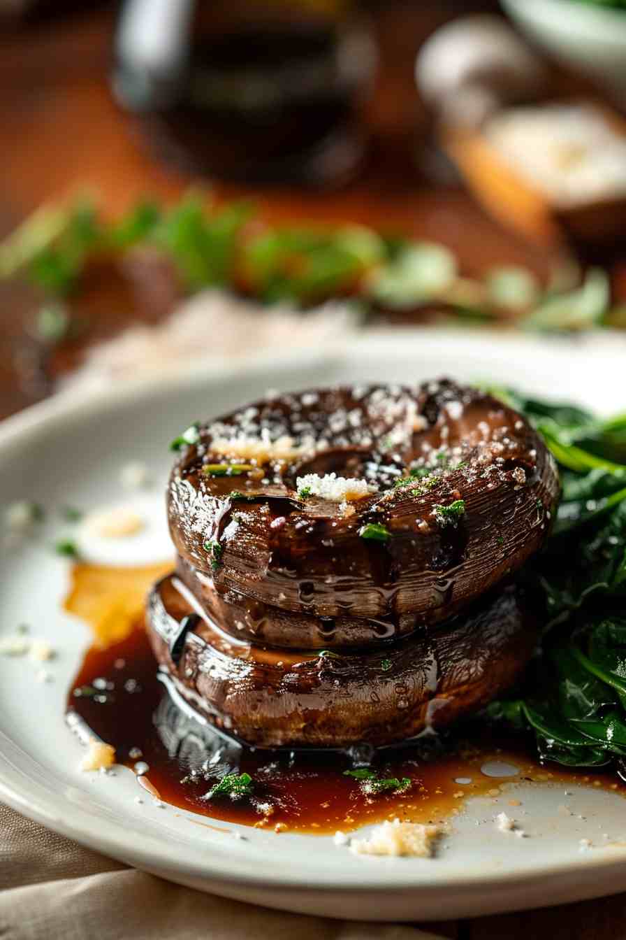 Balsamic Glazed Portobellos Balsamic Glazed Portobellos
