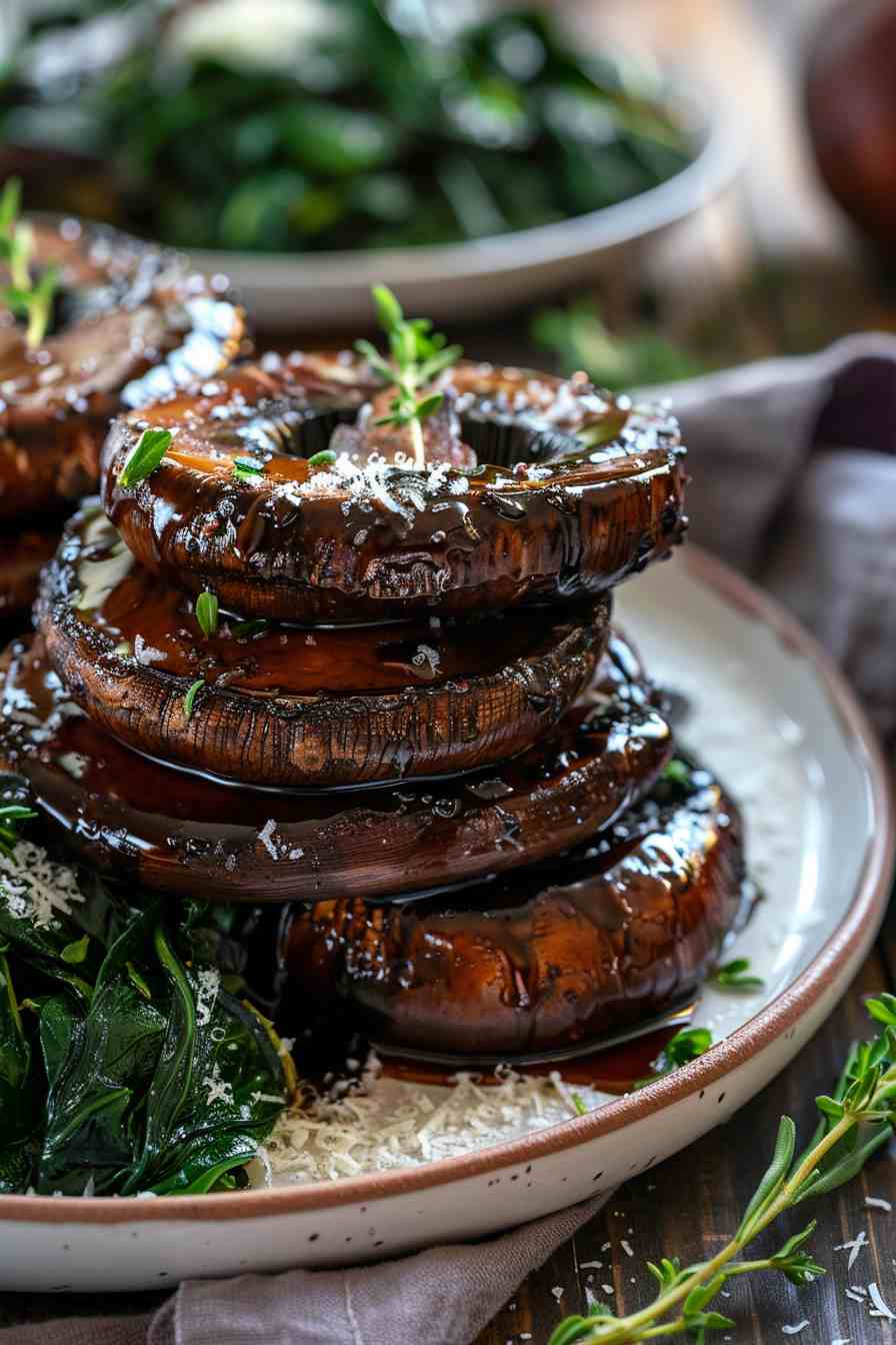 Balsamic Glazed Portobellos Balsamic Glazed Portobellos