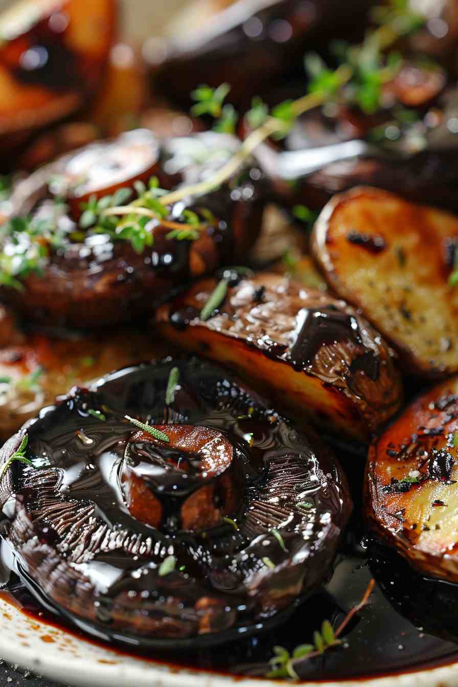 Balsamic Glazed Portobellos Balsamic Glazed Portobellos