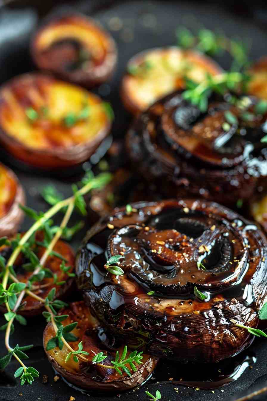 Balsamic Glazed Portobellos Balsamic Glazed Portobellos