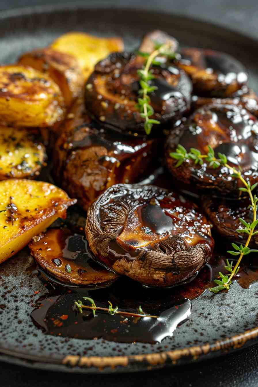 Balsamic Glazed Portobellos Balsamic Glazed Portobellos