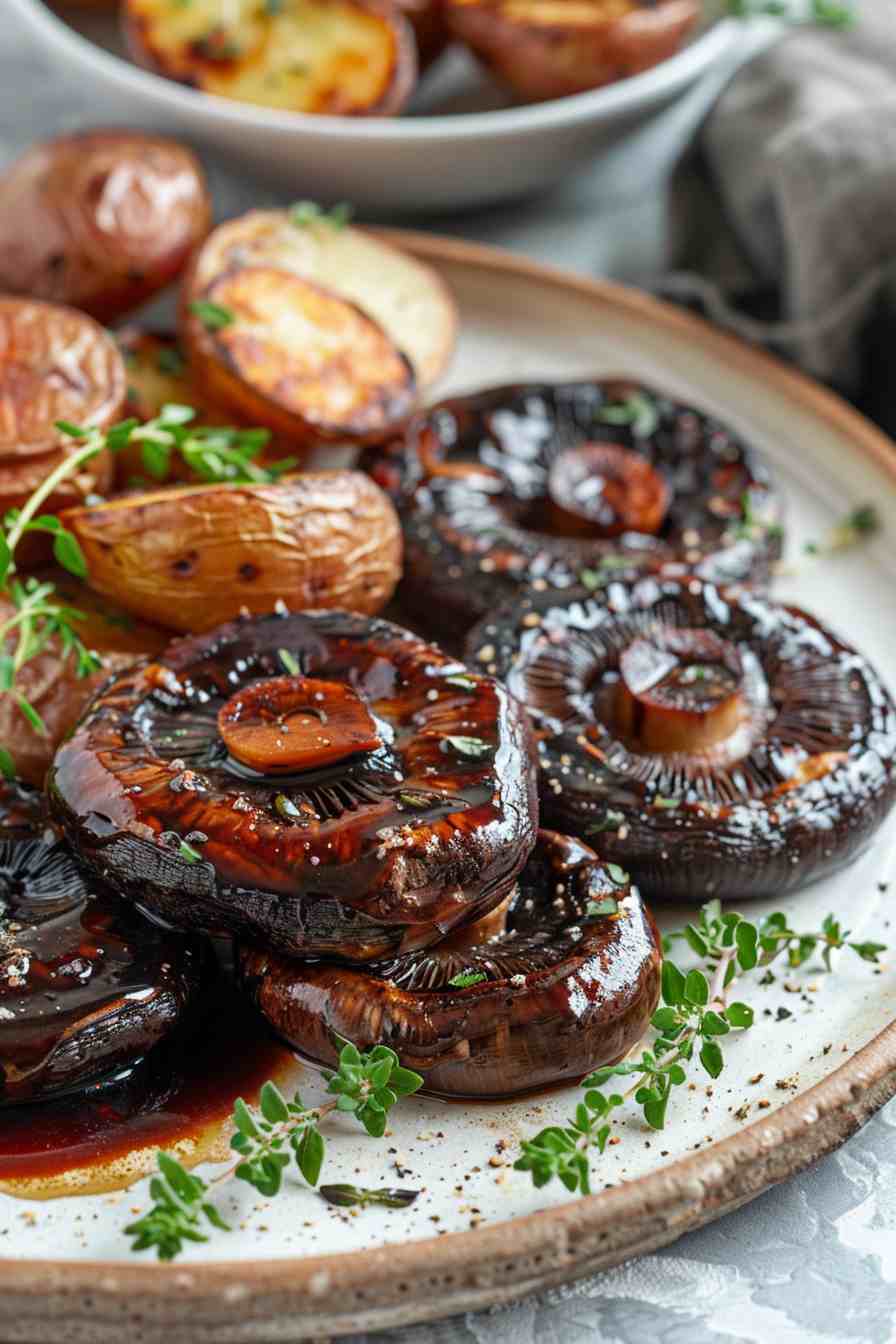 Balsamic Glazed Portobellos Balsamic Glazed Portobellos