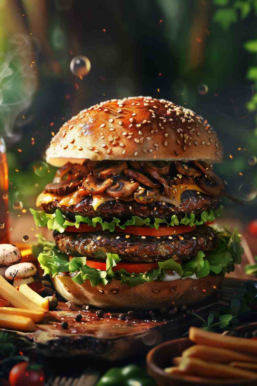 Big Mushroom Burger Patties Big Mushroom Burger Patties
