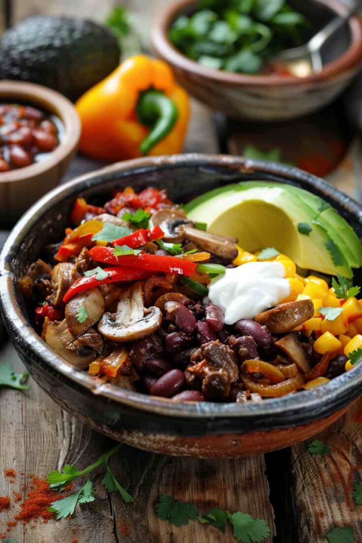 Big Mushroom Fajita Bowls Big Mushroom Fajita Bowls