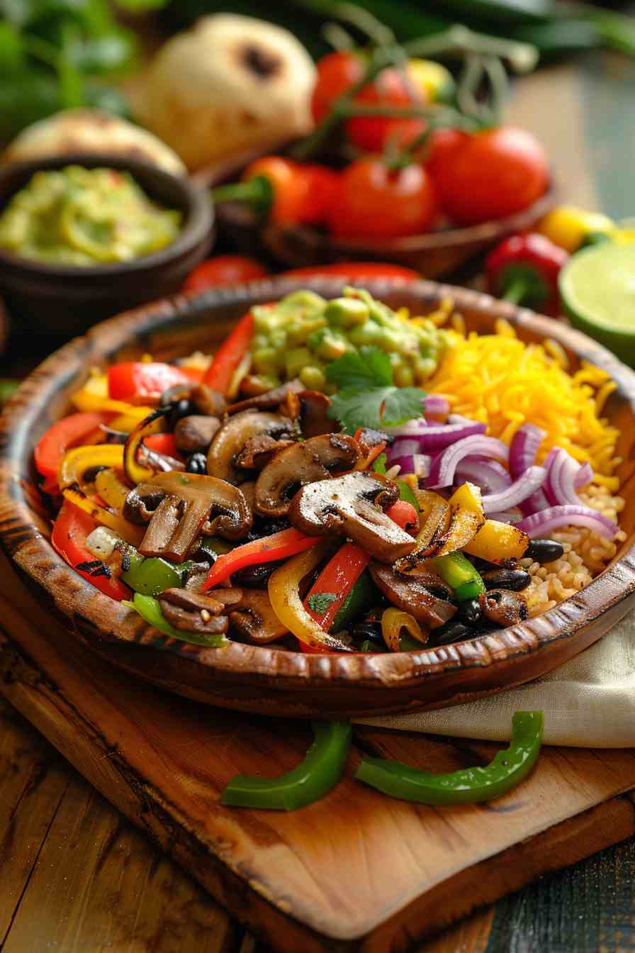 Big Mushroom Fajita Bowls Big Mushroom Fajita Bowls