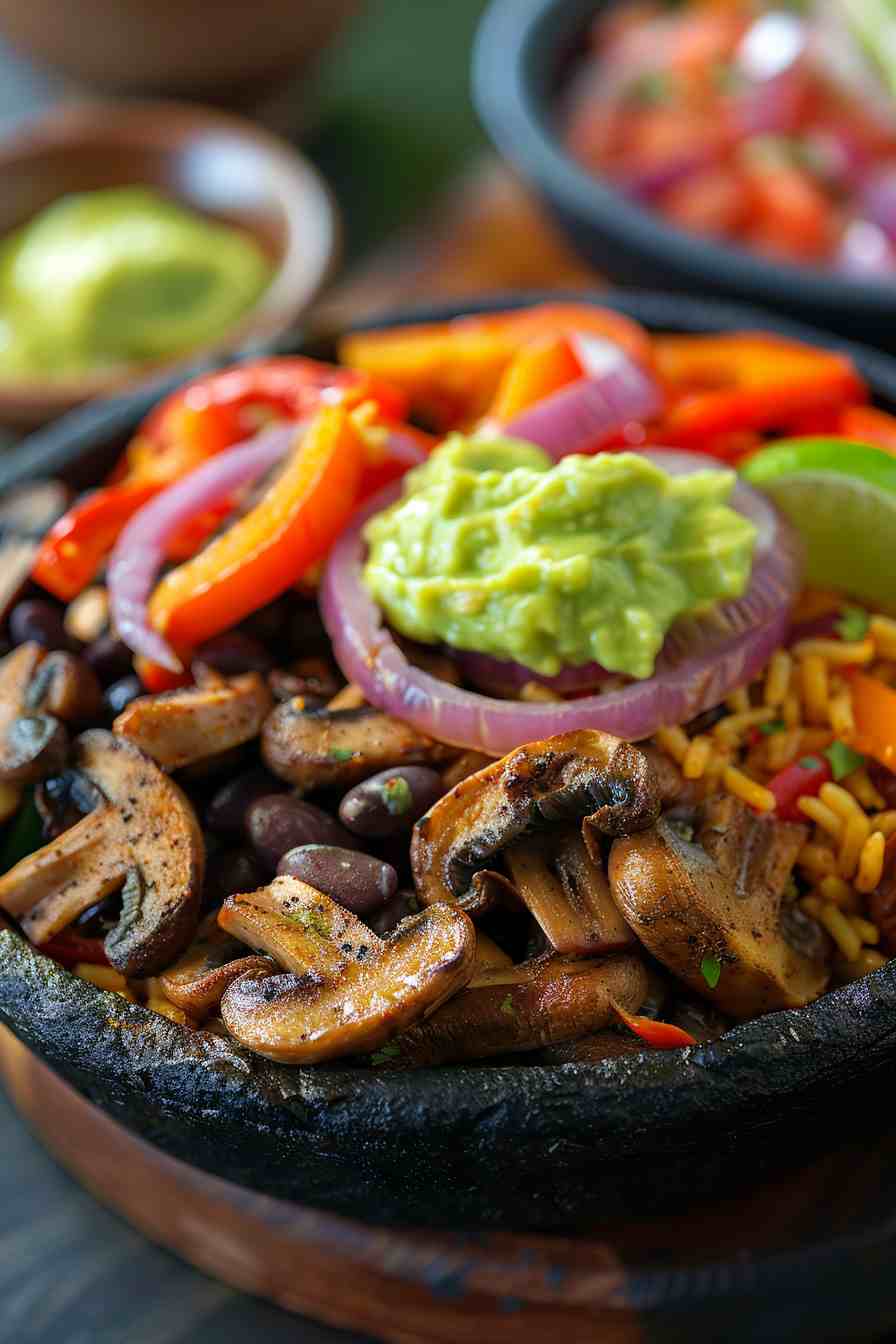 Big Mushroom Fajita Bowls Big Mushroom Fajita Bowls