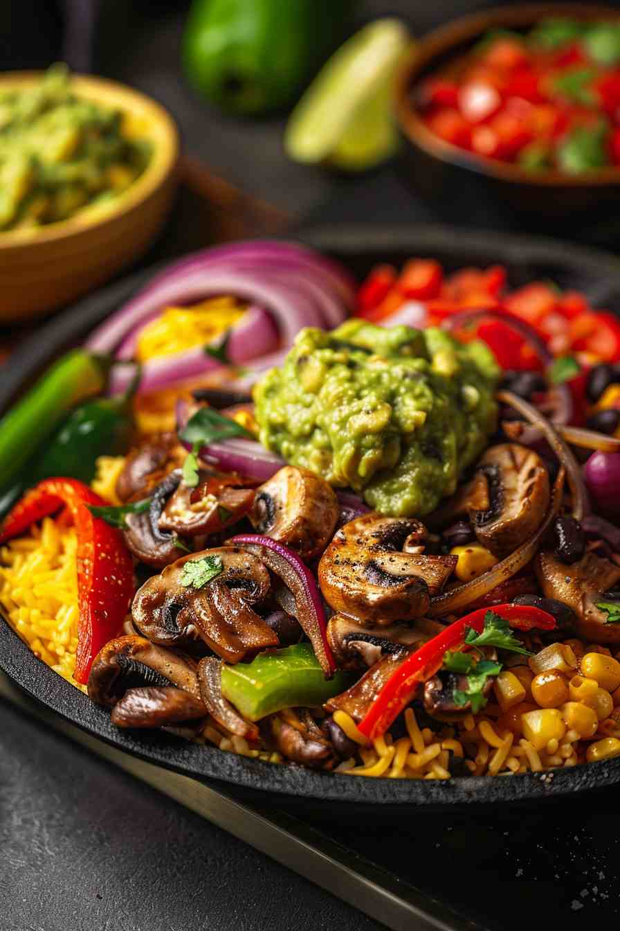 Big Mushroom Fajita Bowls Big Mushroom Fajita Bowls