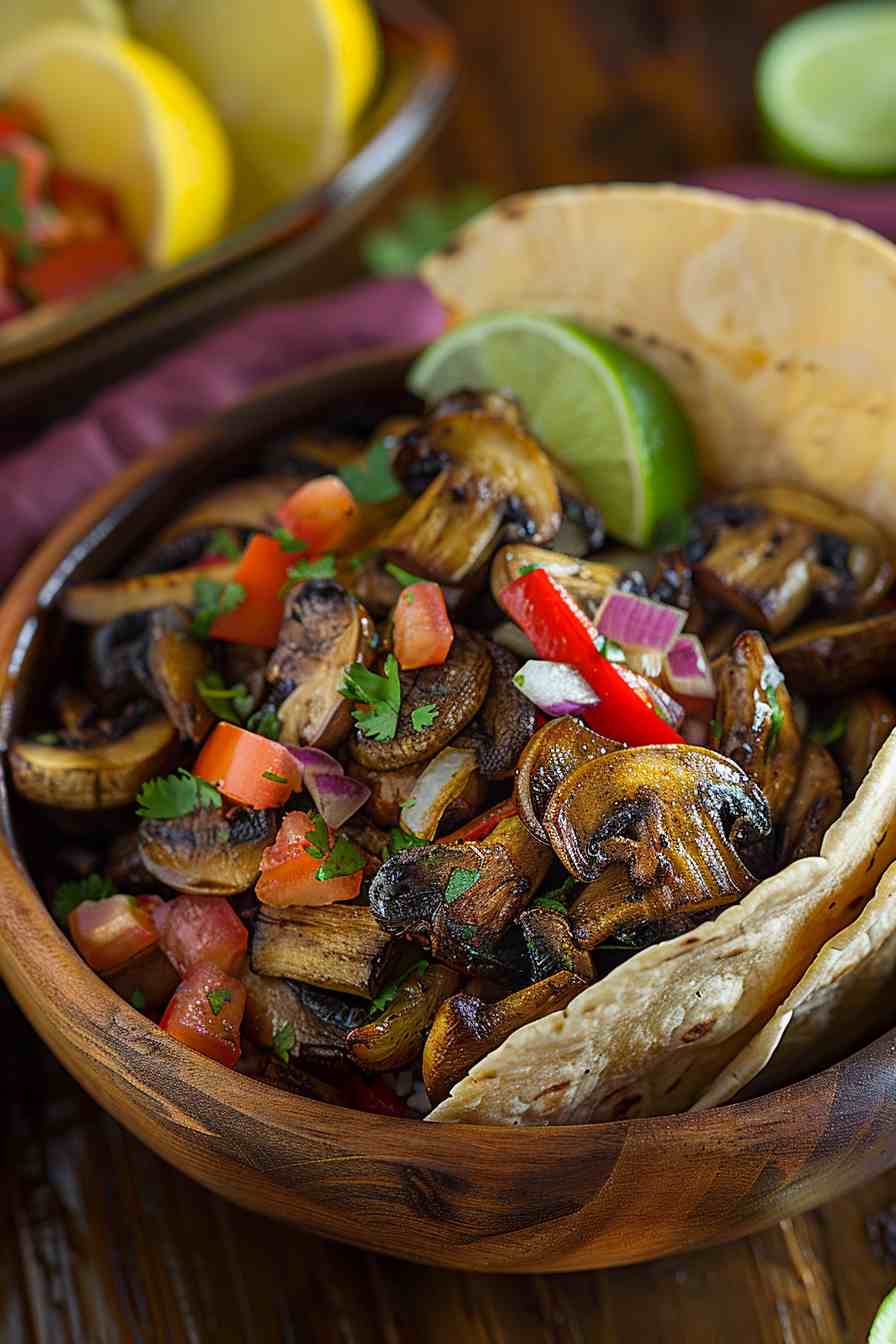 Big Mushroom Fajita Bowls Big Mushroom Fajita Bowls