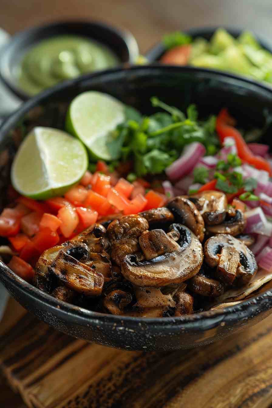 Big Mushroom Fajita Bowls Big Mushroom Fajita Bowls