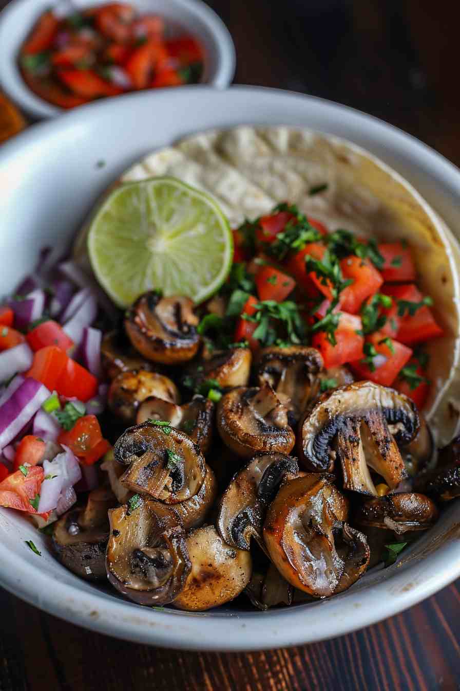 Big Mushroom Fajita Bowls Big Mushroom Fajita Bowls