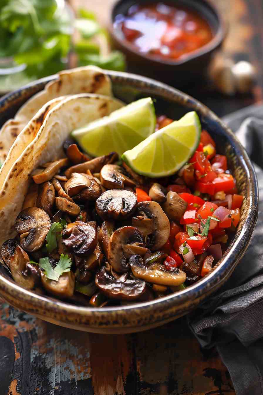 Big Mushroom Fajita Bowls Big Mushroom Fajita Bowls