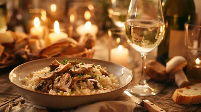 Big Mushroom and Cheese Risotto