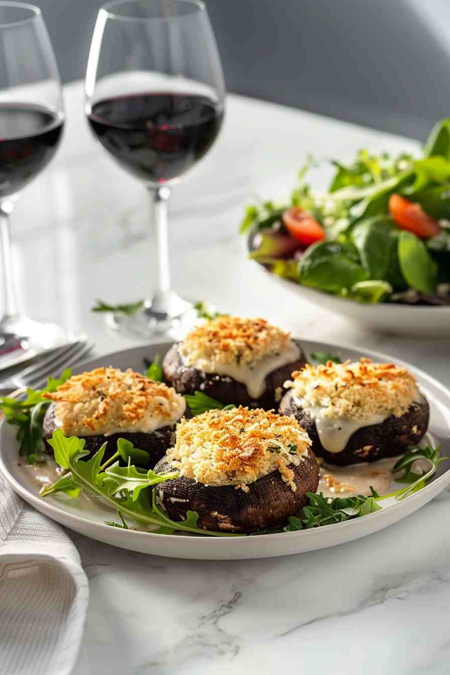 Big Mushroom Cheddar-Stuffed Portobellos Big Mushroom Cheddar-Stuffed Portobellos
