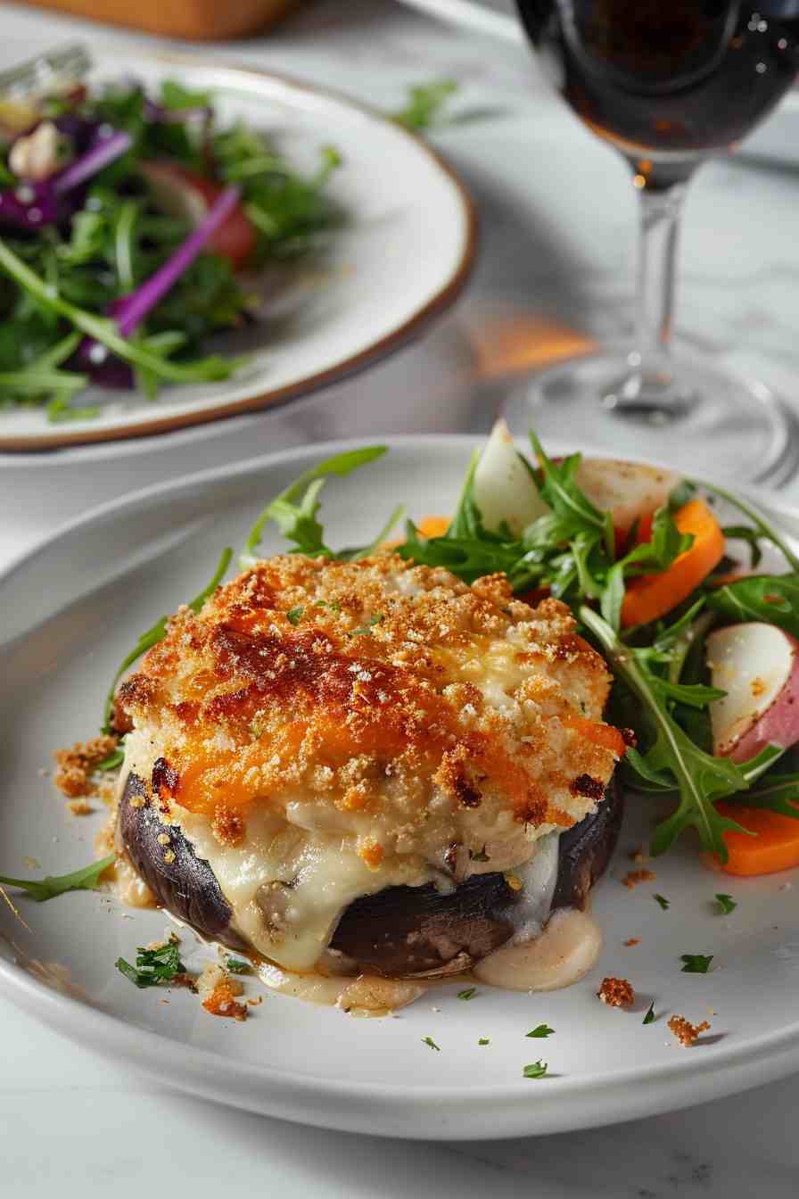 Big Mushroom Cheddar-Stuffed Portobellos Big Mushroom Cheddar-Stuffed Portobellos