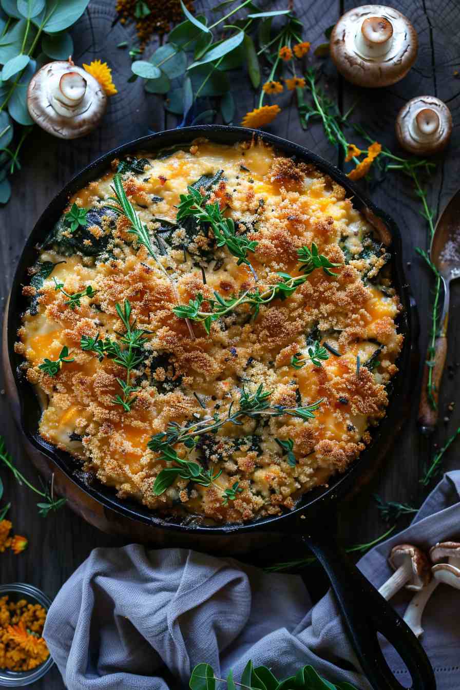 Cheesy Mushroom Caps Cheesy Mushroom Caps