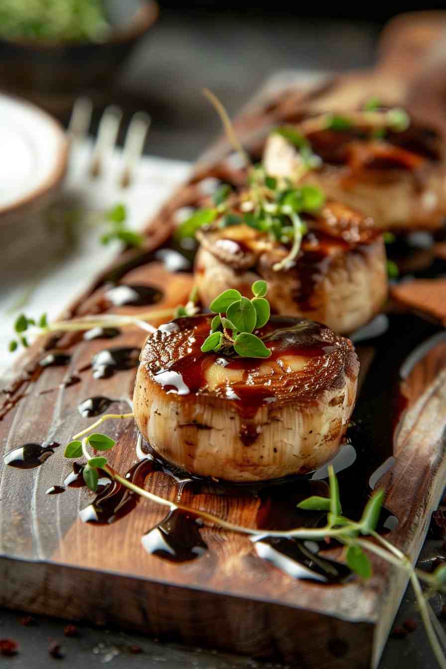 Cheesy Mushroom Caps Cheesy Mushroom Caps