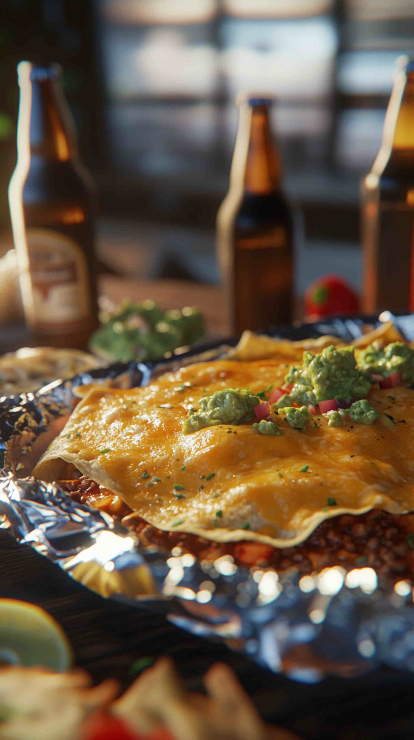 Chili Cheese Nachos with Jalapeños Street Food Chili Cheese Nachos with Jalapeños Street Food